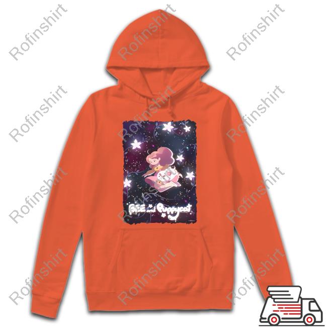 Bee And Puppycat Space Flowers Poster Mineral Wash Hoodie